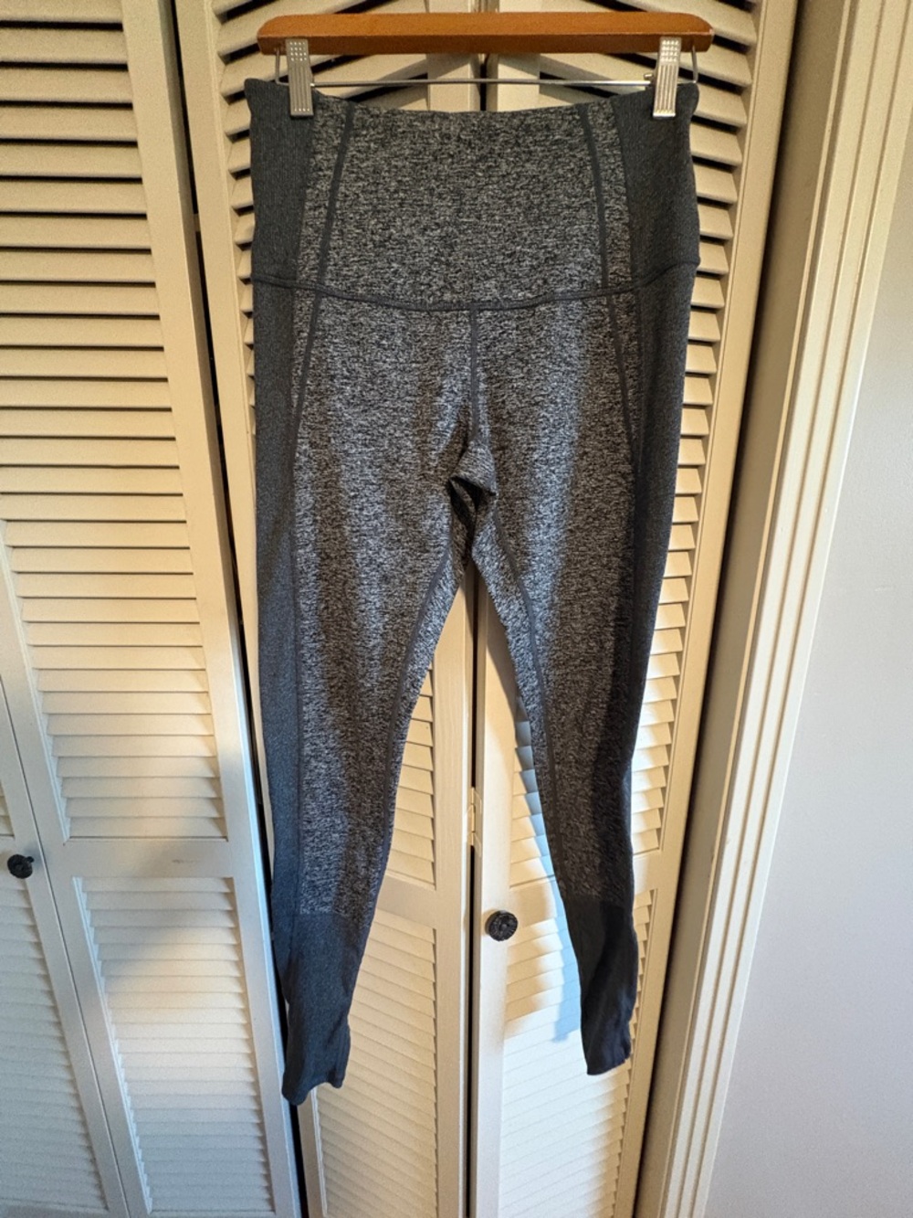 Zella Grey Marled Seamless High Waist Stirrup Leggings